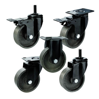 4inch Black 100kg Loading Medium Duty Casters For Living Room Tables