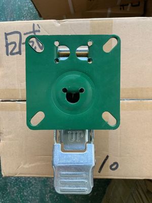 Quick and Easy Lifting with Green Steel Wheel Material Lift Up Top Jack