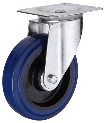 Brake Casters Caster Rubber 2 inch 4 inch 5 inch Wheels Castors with Brake in Black Blue Green Colors Swivel Fixed Types