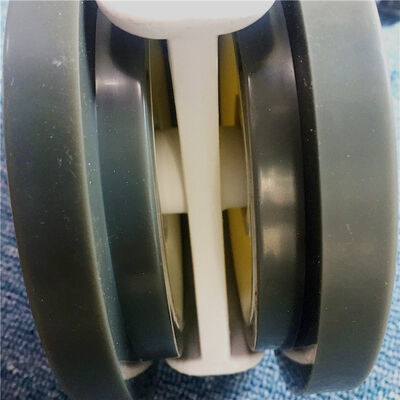 194mm height black pu caster wheel hollow core industrial grade caster wheel for heavy duty carts equipment and machinery