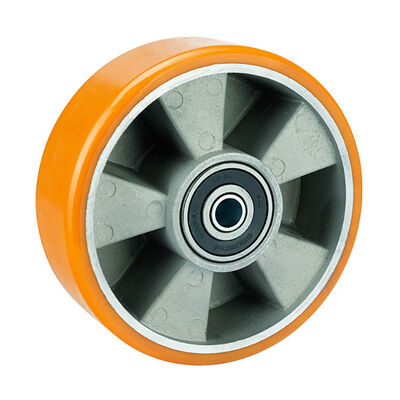 350 কেজি ধারণক্ষমতা নাইলন ক্যাস্টার 65 মিমি সলিড কোর হুইল যন্ত্রপাতি এবং সরঞ্জাম চলাচলের জন্য টেকসই শিল্প ক্যাস্টার হুইল