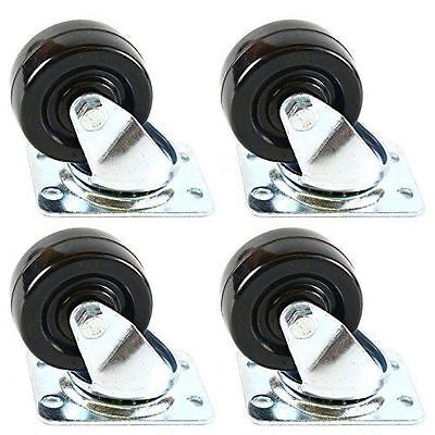 50KG Loaded Capacity Nylon Casters 65mm Wheel Size Plate Mounting Type Heavy Duty Durable Wheels Ideal for Industrial Equipment