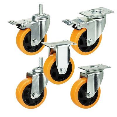 Industrial-grade Casters 3 Inch Wheel Width 5-3/4 Inch Overall Height for Heavy-duty Applications